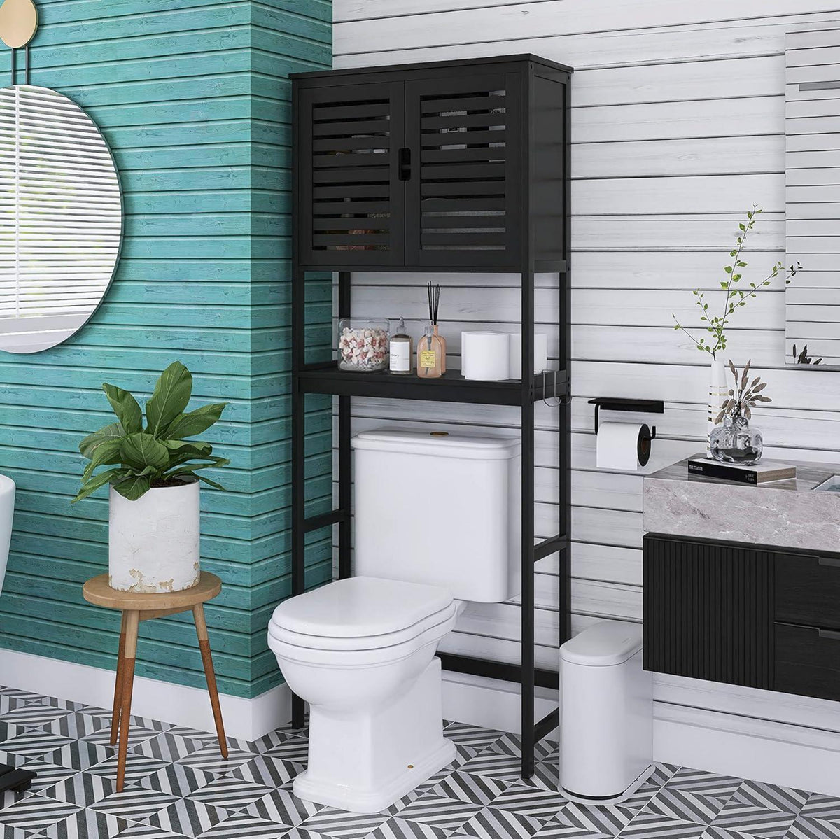 Bad Lagerung Regal Bambus Toilette Veranstalter 3-Tier Rack