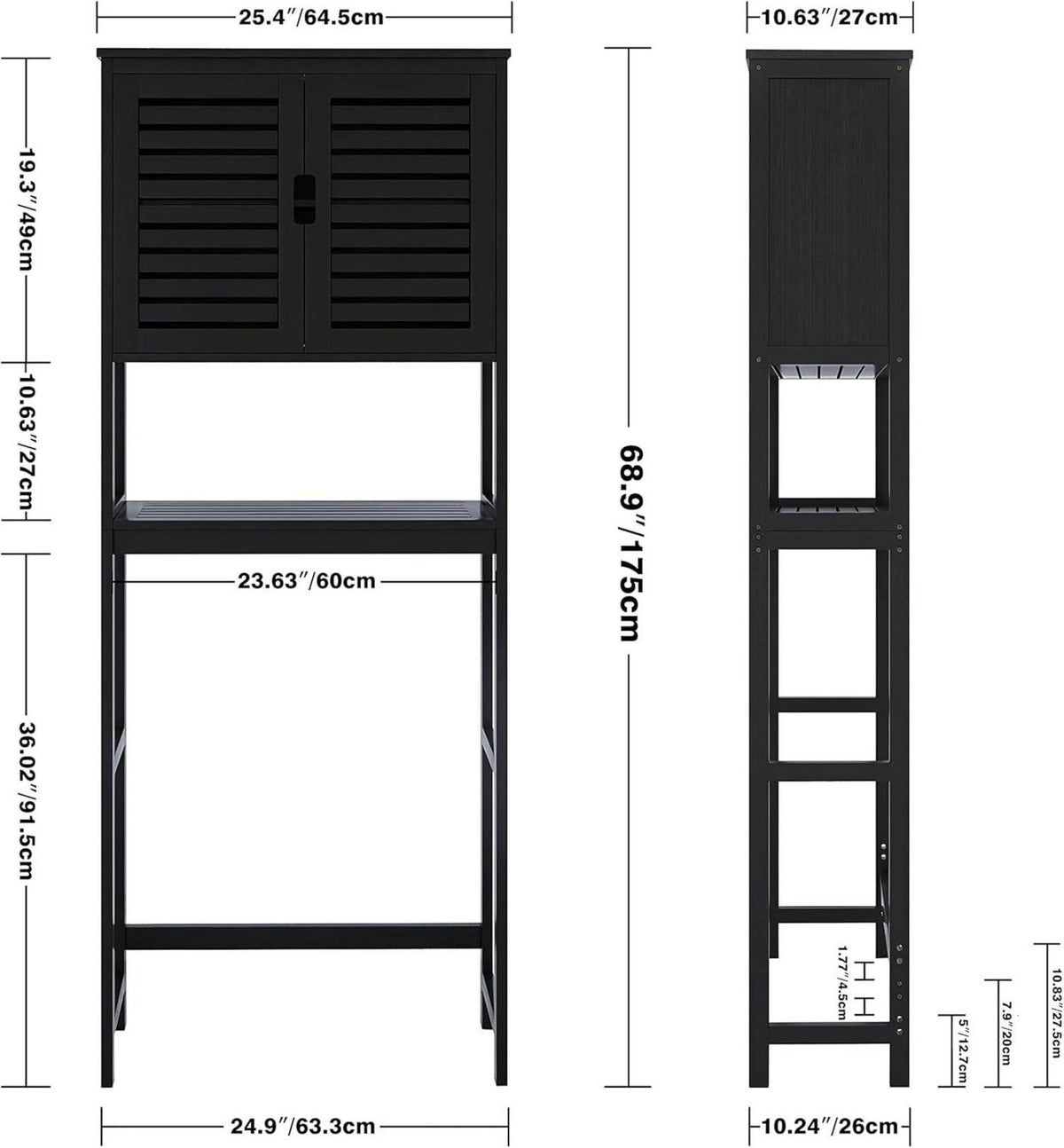 Bad Regal Toilette Bambus Toilettenständer Platzsparer 3-Tier Rack
