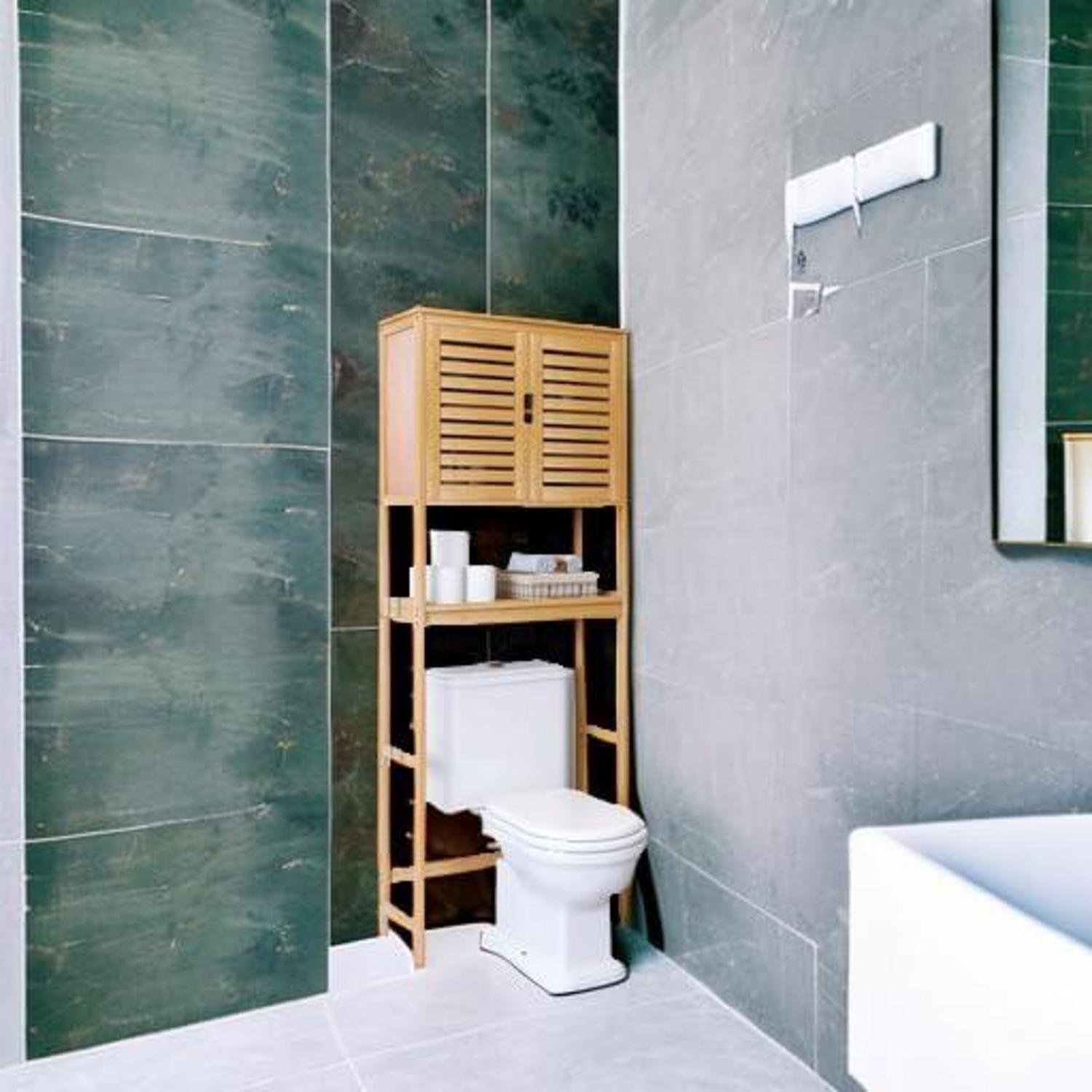 Badregal Bambus Toilettenständer 3-Tier verstellbar
