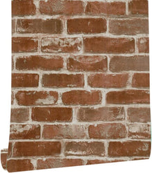 Selbstklebende Ziegel Tapete Vintage Backstein stattige Steine