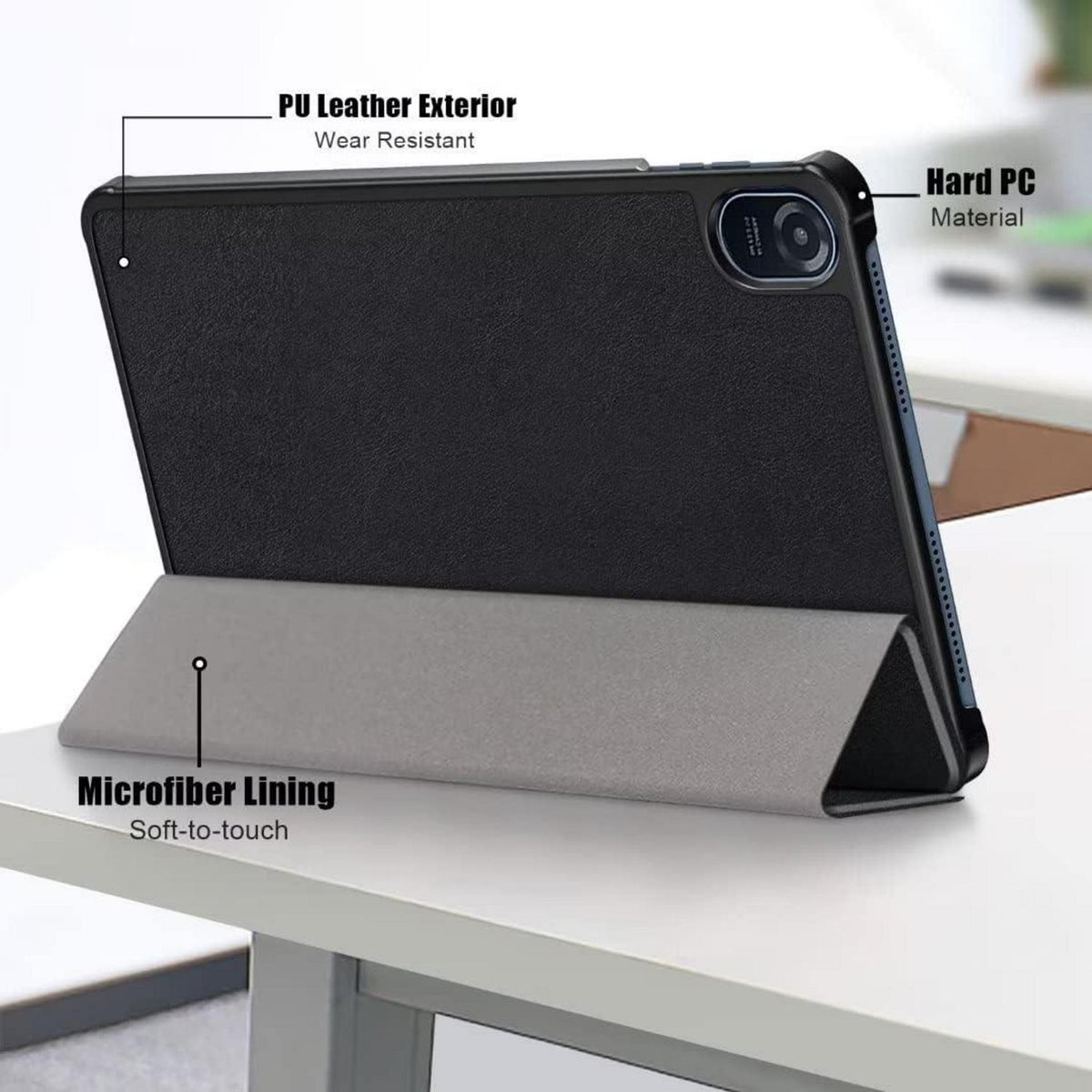 VOVIPO Slim Ständer Hülle für Honor Pad 8 12-Zoll Tablet Schwarz