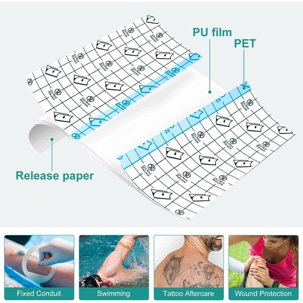 Wasserdichte Duschpflaster 20er Pack | Tattoo Aftercare & Erste Hilfe