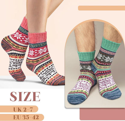 Wollsocken Damen Weihnachten Geschenk Thermosocken Warme Socken
