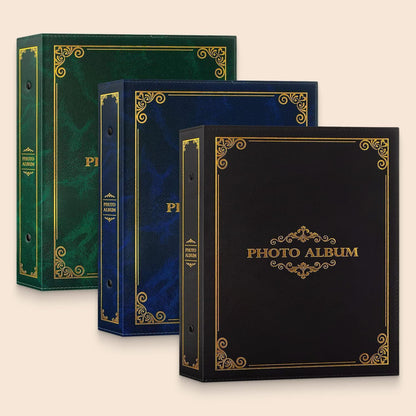 Fotoalbum 10x15 cm, 400 Fotos, Blau in Lederoptik