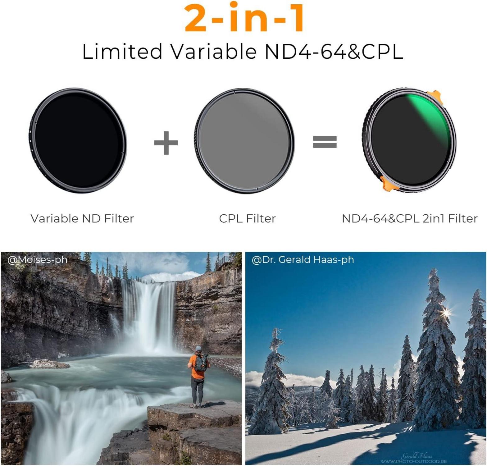43mm ND CPL Filter 2in1 Nano-X Multifunktionaler Graufilter