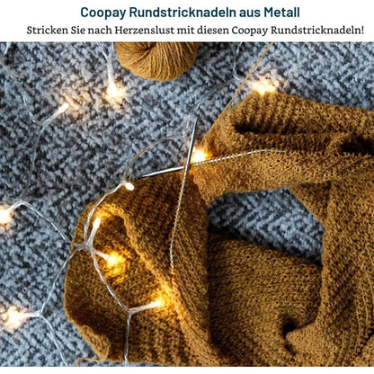 100cm Rundstricknadel Set Edelstahl – 11 Größen