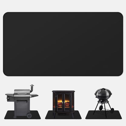 Feuerfeste Grillmatte Hitzebeständig BBQ Terrasse Teppich 106 x 61 cm