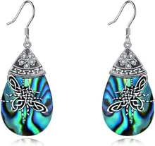 Keltische Biene Ohrringe Sterling Silber Teardrop Geschenke