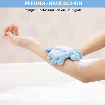 8 Peelinghandschuhe Bambus Körperpeeling Waschlappen für Spa & Dusche