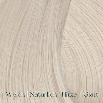 Clip-In Haarverlängerung Blond Echthaar 40cm 5er Set