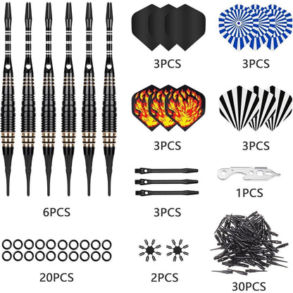 Soft Dartpfeile Set für Elektronische Dartscheibe - 16g, 6