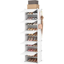 Vicye 10 Ebenen Schuhregal Organizer Weiß 20 Paar
