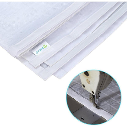 Magnetischer Fliegengitter Tür 80x210cm Weiß Klebemontage