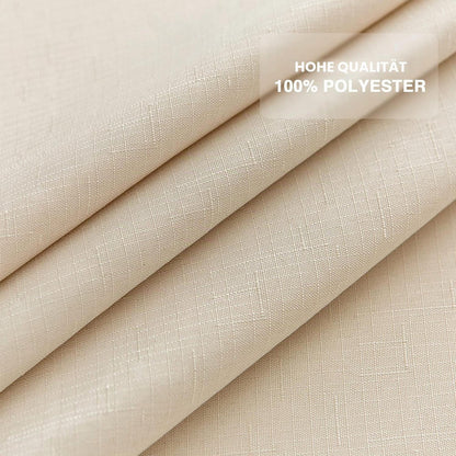 Rechteckige Tischdecke wasserdicht, Beige 140x240 cm