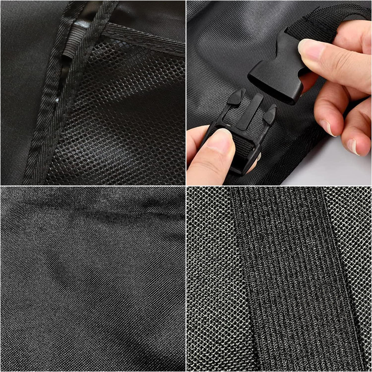 2er Set Rückenlehnenschutz Auto mit Organizer & Taschen