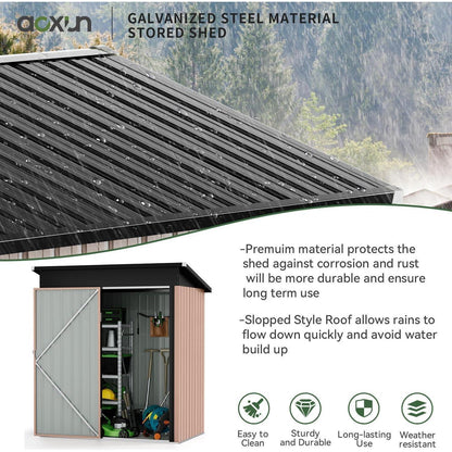 Metall Gerätehaus 90x150cm – Wetterfest & Verriegelbar