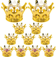 Goldene Kronen Candy Boxen 12er Set für Hochzeit & Party