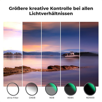 Magnetisches Filterset 52mm mit GND8, ND8, ND64, ND1000
