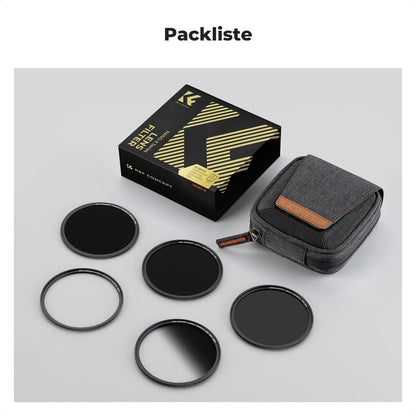 Magnetisches Filterset 72mm mit Adapterring und Tasche