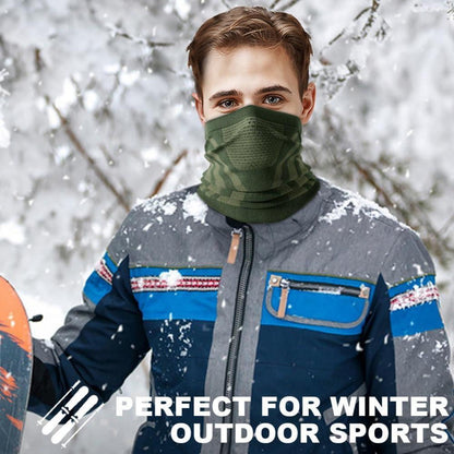 Winddichter Winter-Halswärmer für Ski & Snowboard – Grün