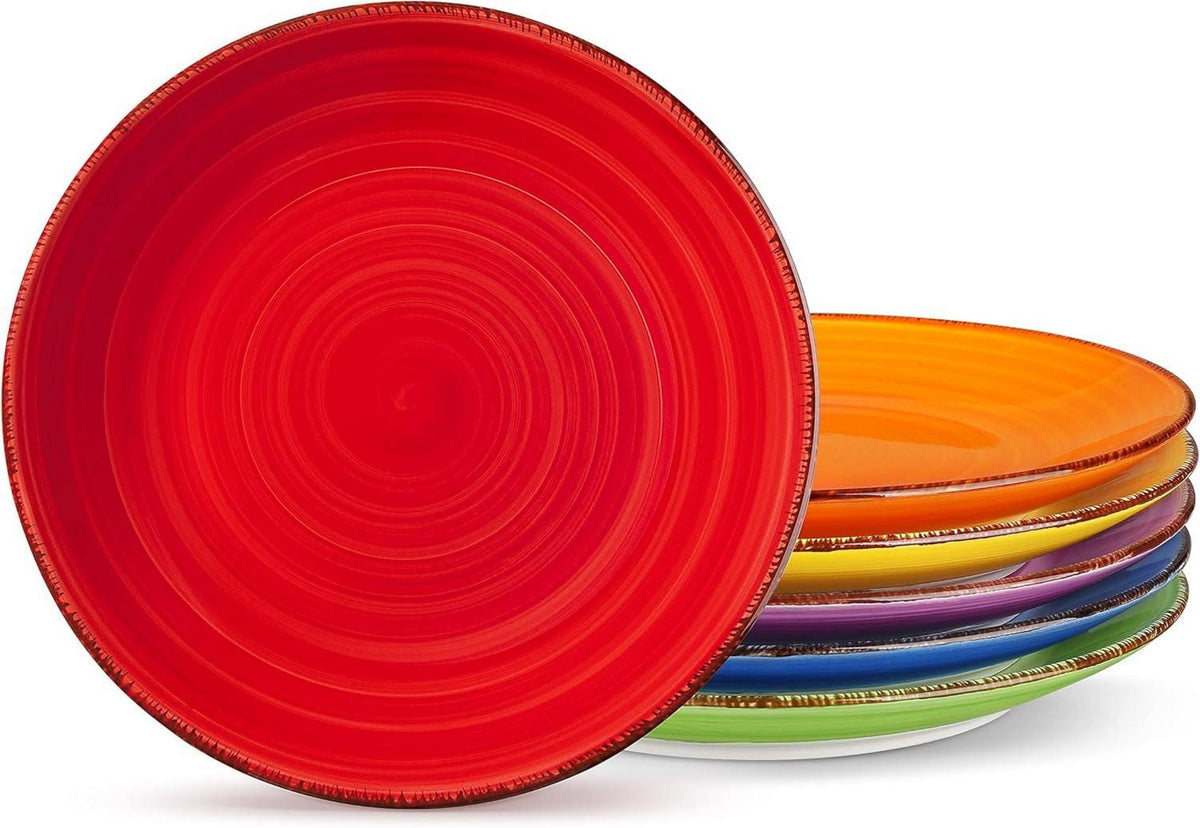 Speiseteller Set 6 Personen Steingut Ø 21,5 cm BONITA