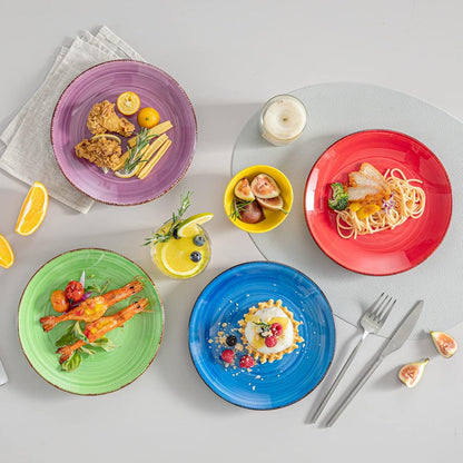 6er Set Bonita Speiseteller Steingut Ø 21,5 cm Spülmaschine Mikrowelle