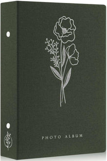Fotoalbum 10x15 300 Taschen Leinen Einsteckalbum Grün