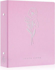 Fotobuch 10x15 Einsteckalbum 400 Fotos Leinen Hochformat Rosa