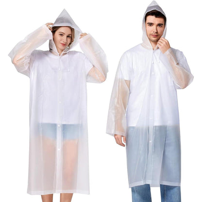 Wasserdichter Regenponcho Damen Herren Faltbar mit Kapuze