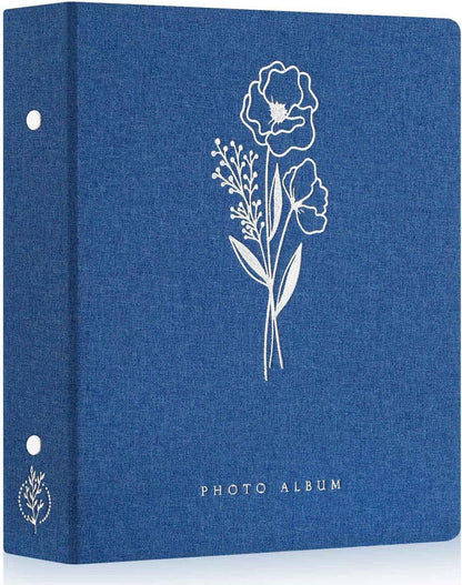 Fotopackung 10x15 Klein Leinen Einsteckalbum 50 Blau