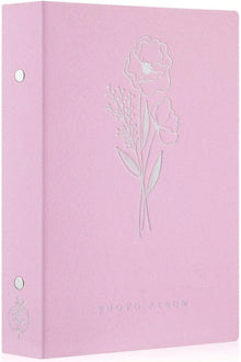 Fotobuch 300 Leinen Einsteckalbum Querformat 10x15 Fotos Rosa