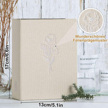 Leinen Fotoalbum 10x15 100 Taschen 2er Pack Beige Elegantes