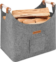XL Brennholzkorb Filzkorb verstärkter Griff Holzkorb Filztasche