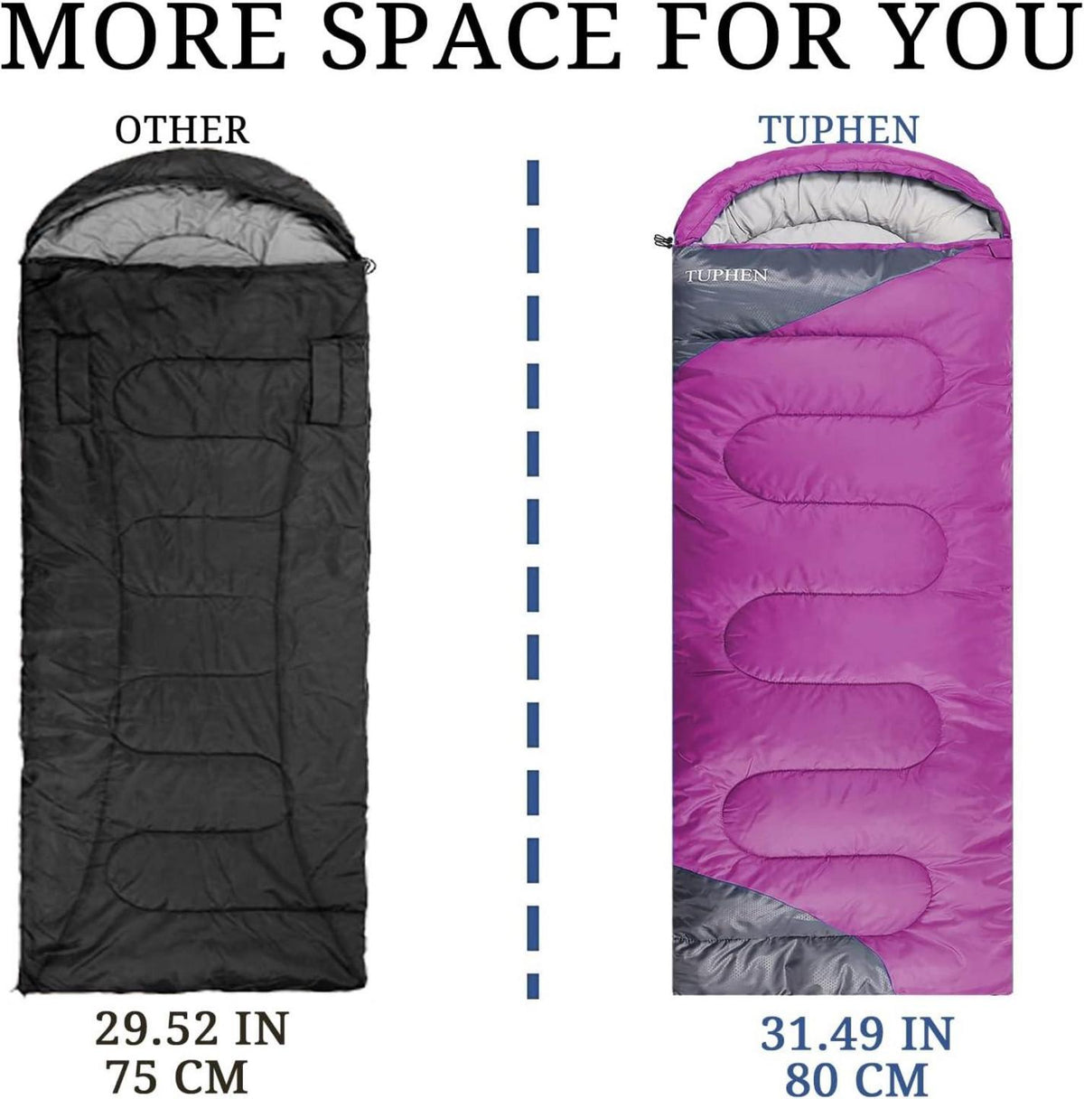 Schlafsack 3-4 Jahreszeiten Camping für Erwachsene Kinder
