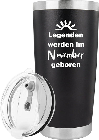 Geburtstagsgeschenk Männer Reisebecher 20oz November Legenden