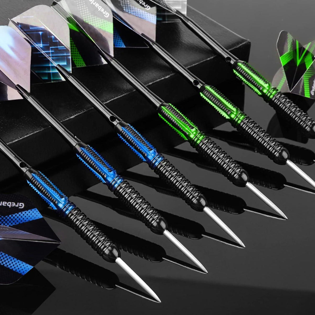 Dartpfeile Set 20g 22g Profi Steeldarts Aluminium Schaft 9 Flights O-Rings