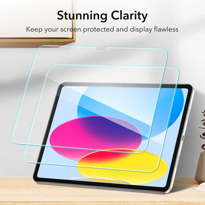ESR iPad 10 Gen 2022 Schutzfolie Hartglas 2 Stk Ausrichtrahmen