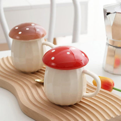 Niedliche Pilztasse Kaffee Set für Frauen Geburtstag Weihnachten
