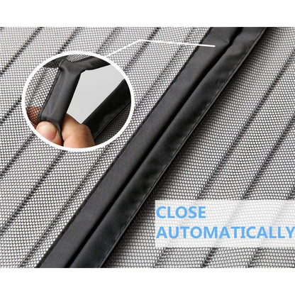 Magnetischer Fliegengitter für Balkontür, 180x210cm Schwarz