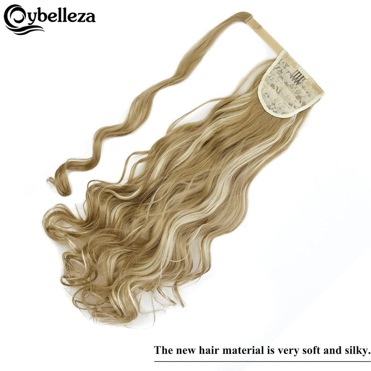 Pferdeschwanz Extension 60cm Sandy Blonde & Gebleichtes Blond