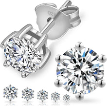 Moissanite Ohrringe Silber 925 Diamant Ohrstecker VVS1 D 14K Gold 12
