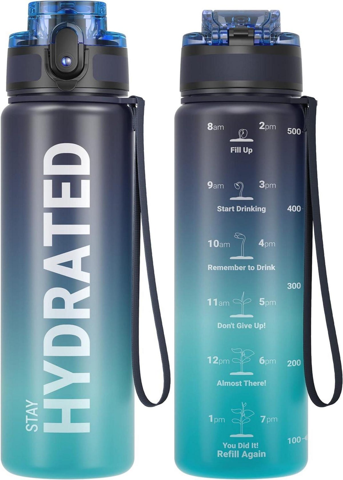 Sport Trinkflasche BPA-frei Tritan 500ML Auslaufsicher Tiefsee 17oz