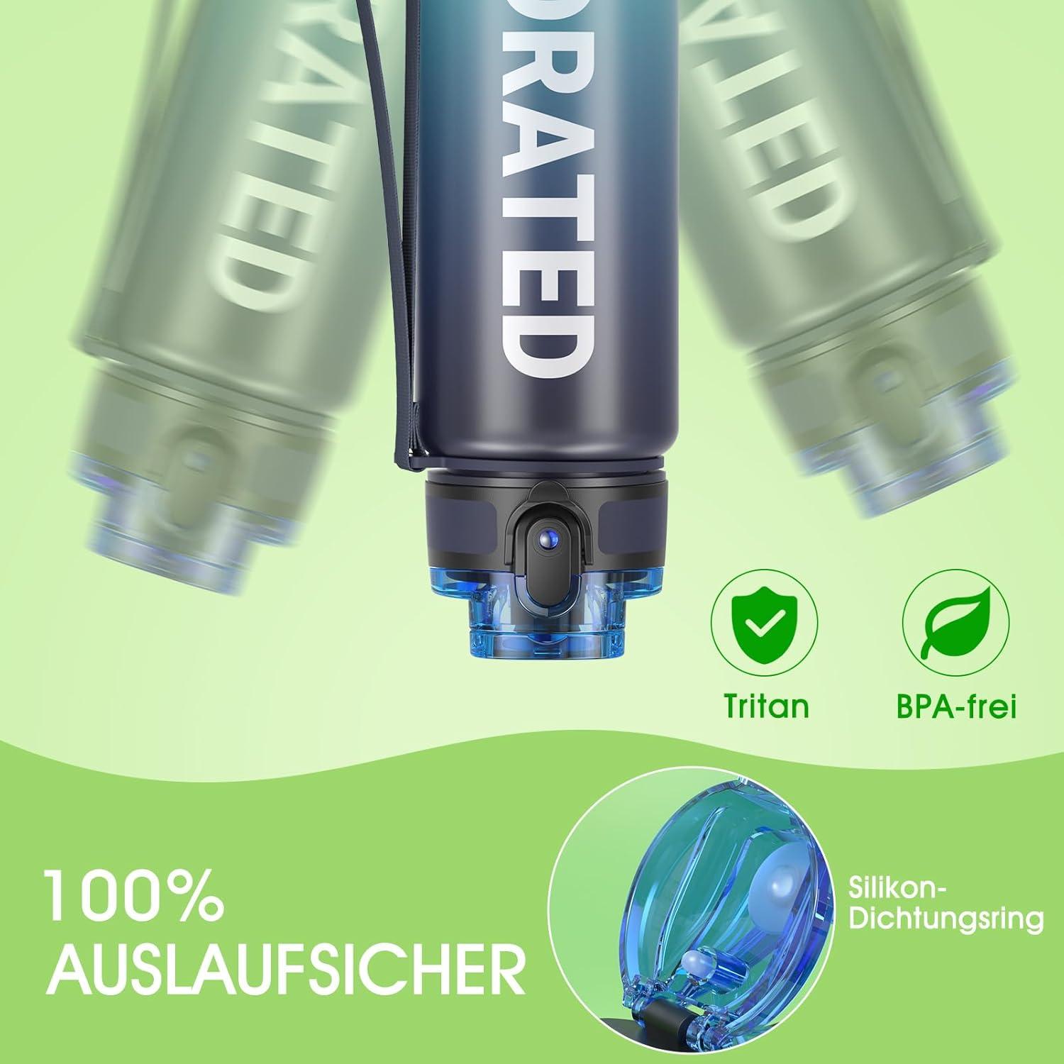 Sahara Sailor Sport Trinkflasche BPA-frei Tritan 1L