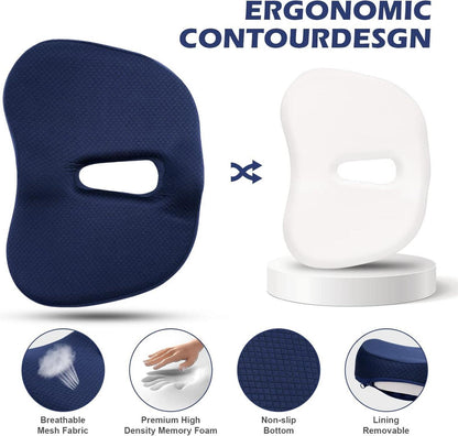 Orthopädisches Memory-Schaum Sitzkissen Steißbein Ischias Hämorrhoiden