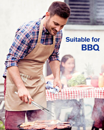 Professionelles 12-Zoll Pinzette Set Edelstahl Kochzange Küche BBQ