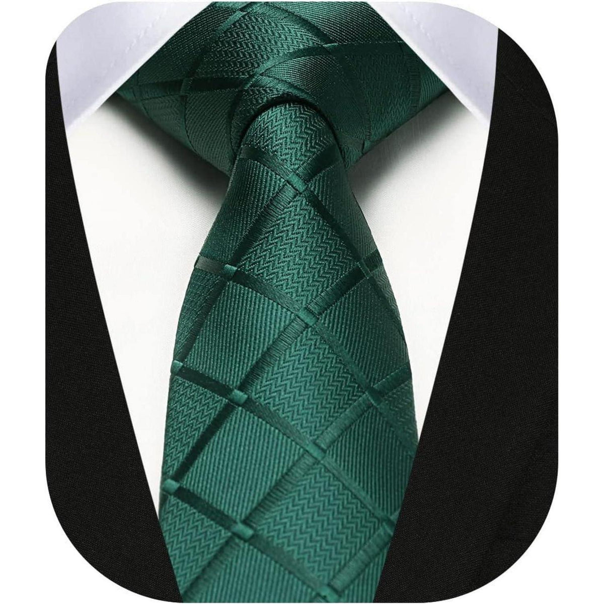 Herren Krawatte schmal 6cm Seide Paisley/Karriert/Gestreift für Business & Hochzeit