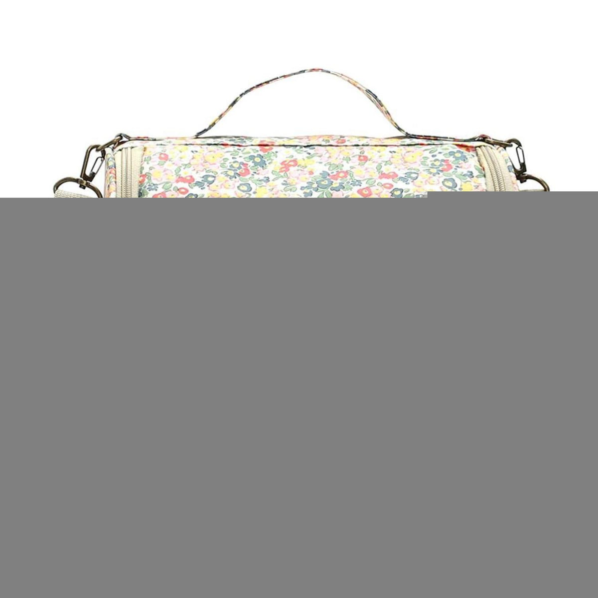 Isolierte Lunchtasche Blumenmuster, 11L, C-Beige