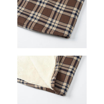 Herren Thermohemd mit Innenfleece, Braun XXL