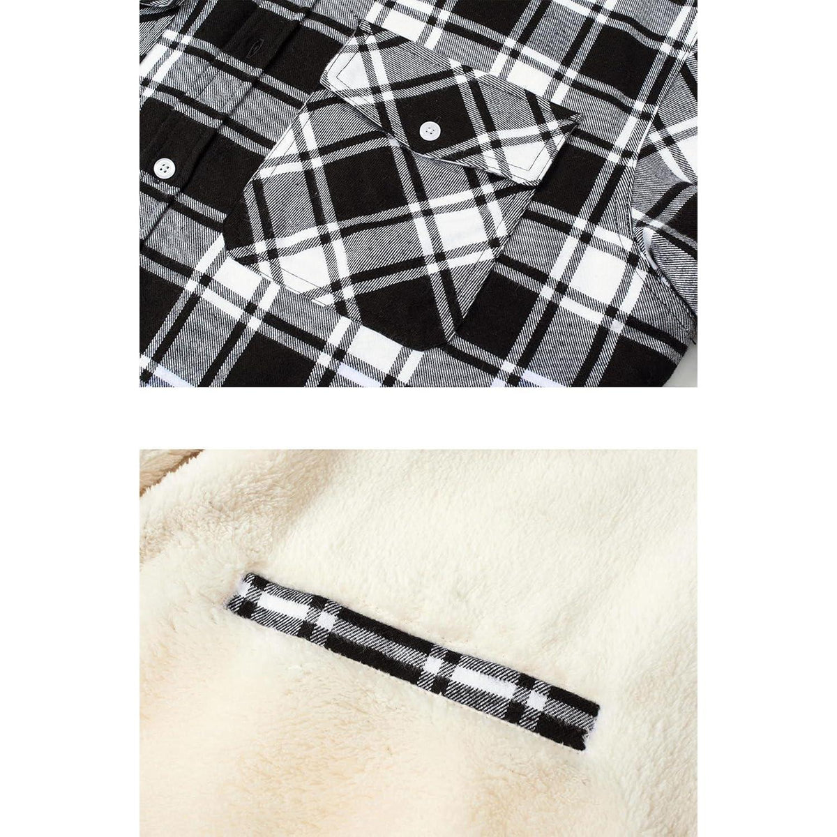 Herren Thermohemd mit Innenfleece, Schwarz 3XL