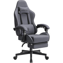Gaming Stuhl Bürostuhl mit Fußstütze, Kopfstütze und